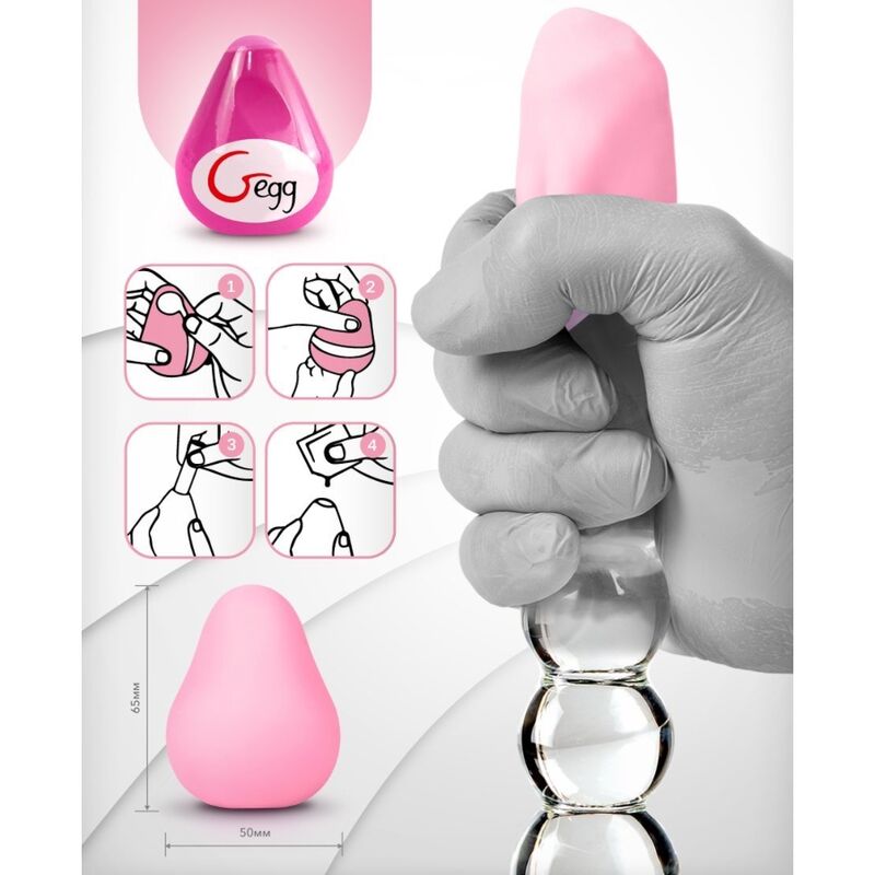GVIBE TEXTURED AND REUSABLE EGG - PINK