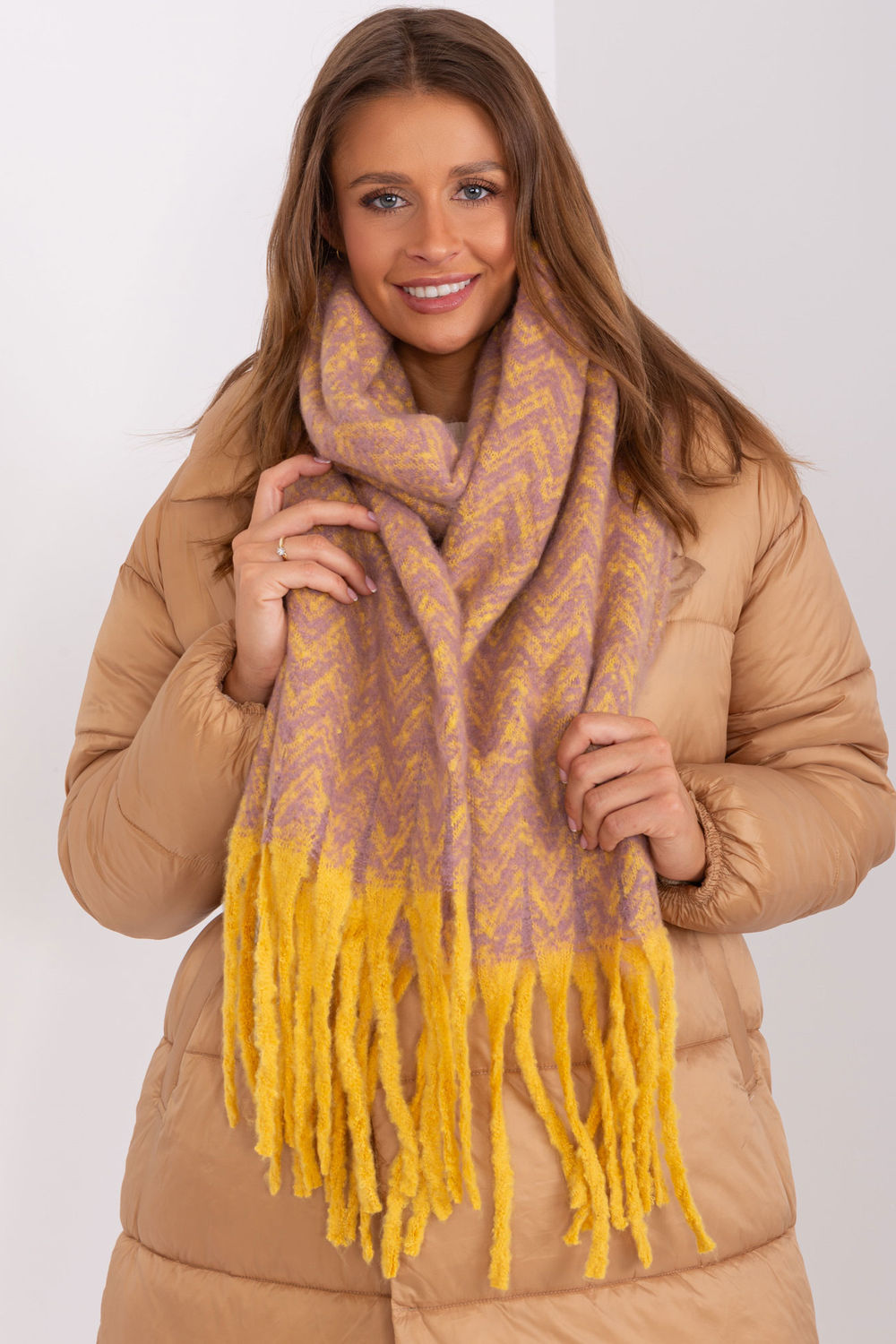  Shawl model 189239 AT  yellow
