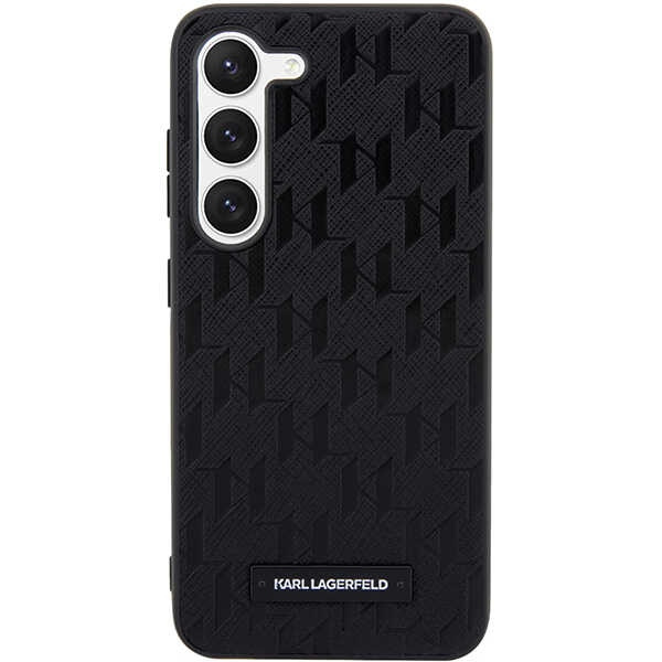 Karl Lagerfeld KLHCS23MSAKLHPK Samsung Galaxy S23+ Plus hardcase black Saffiano Mono Metal Logo