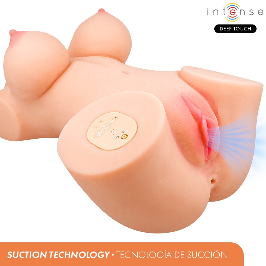INTENSE DEEP TOUCH - VERO TORSO ANUS AND VAGINA WITH SUCTION, HEAT, VIBRATION AND VOICE EFFECTS WITH REMOTE CONTROL 5.5 KG