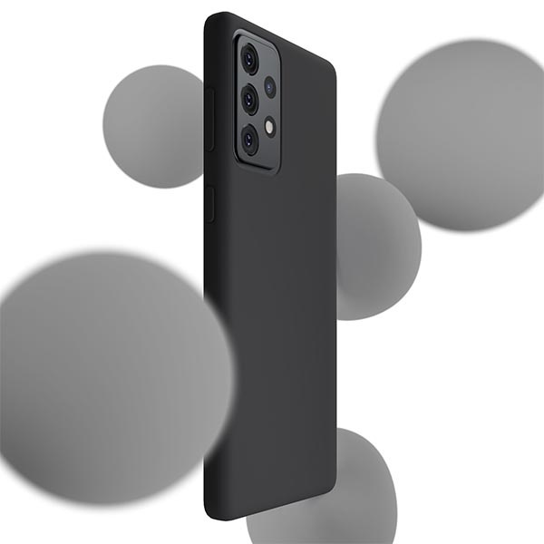 Case 3MK Silicone Case Samsung Galaxy A52/A52s black/black