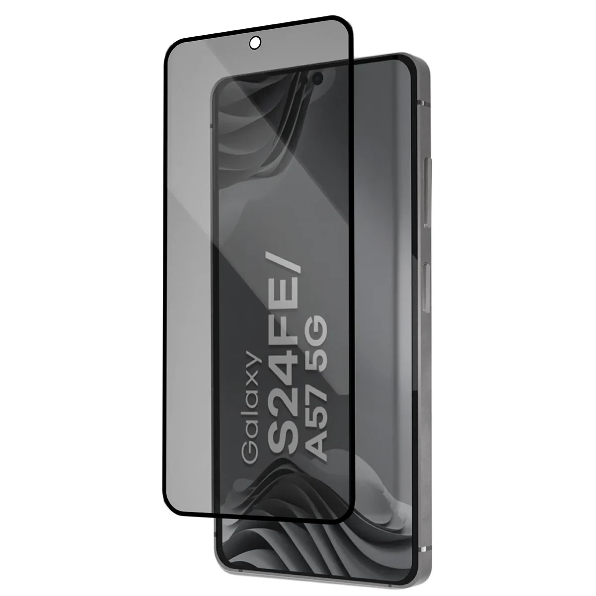 Szkło prywatyzujące z ramką aplikacyjną Bizon Glass Aplikator Shadow do Samsung Galaxy S24 FE / A57 5G