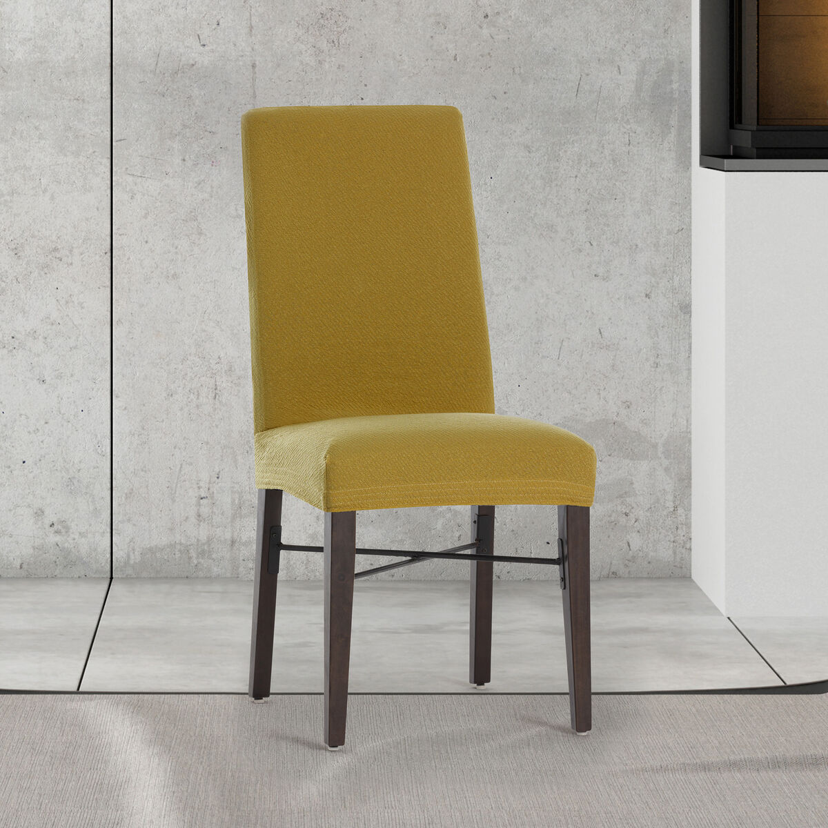 Chair Cover Eysa BRONX Mustard 50 x 55 x 50 cm 2 Units