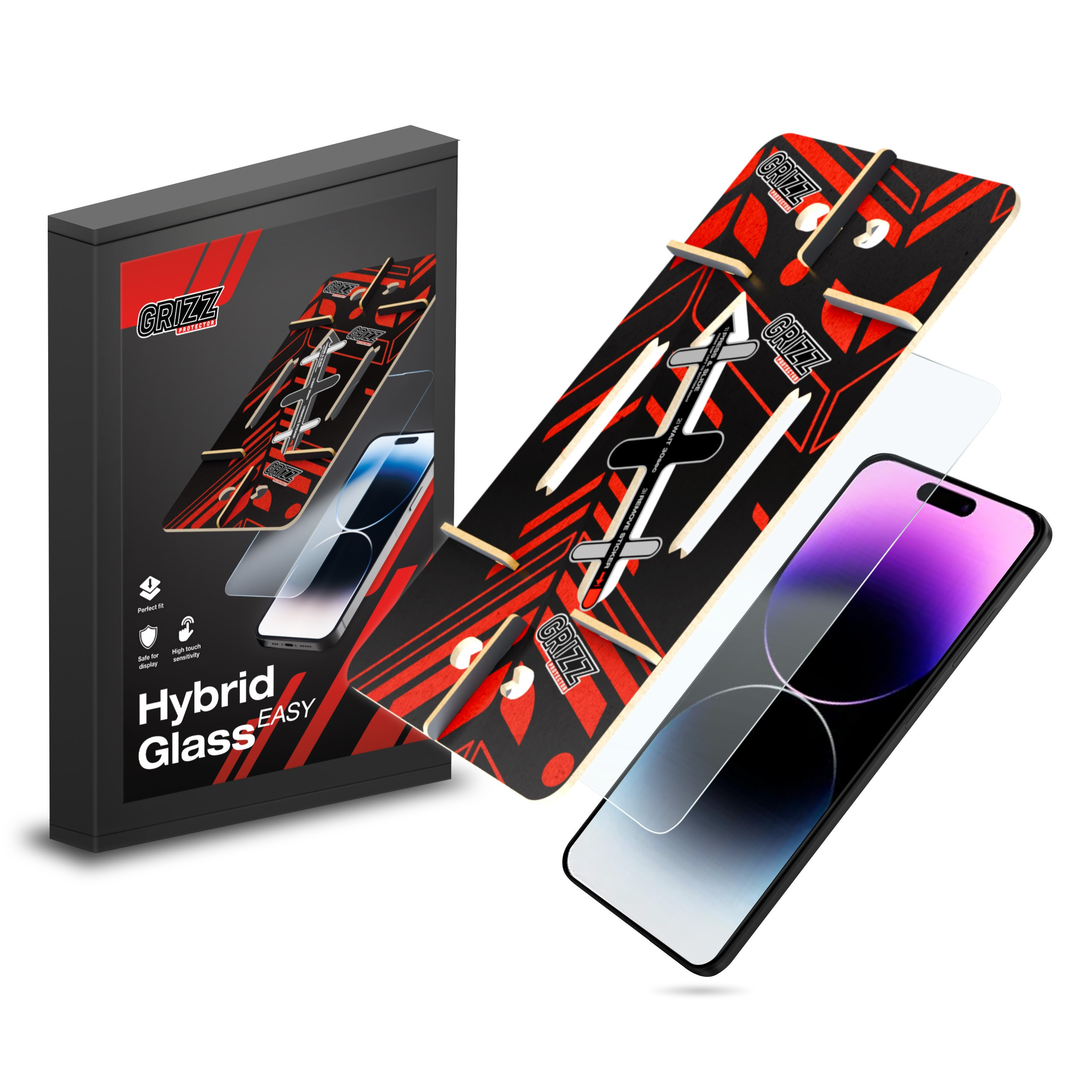 GrizzGlass HybridGlass Easy Apple iPhone 14 Pro