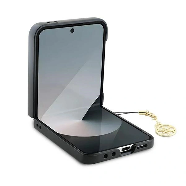 Case Guess GUHCZF6GF4GGR Samsung Galaxy Z Flip6 4G Charm black/black