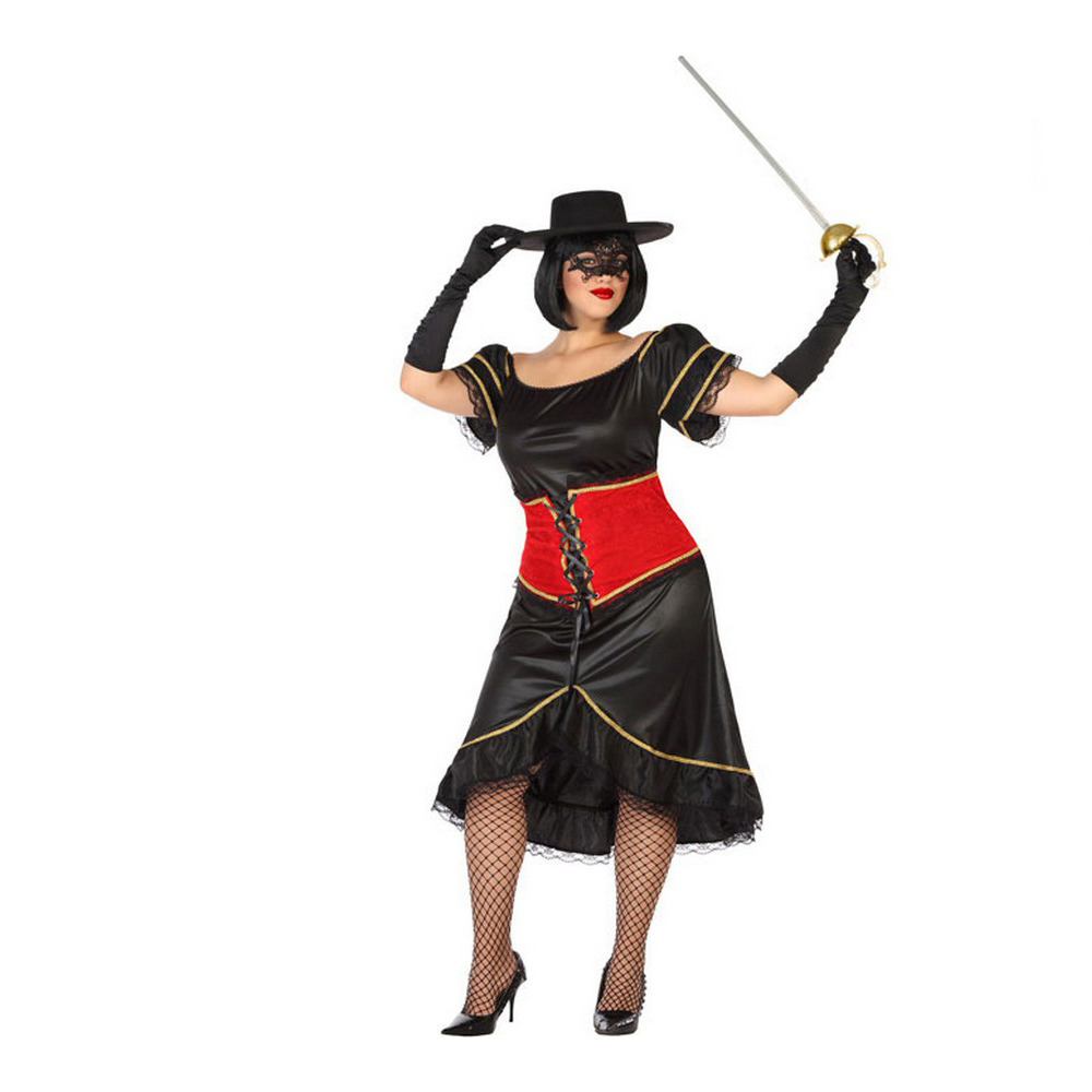 Costume for Adults Black Superhero (1 Unit) Costume for Adults Black Superhero (1 Unit)