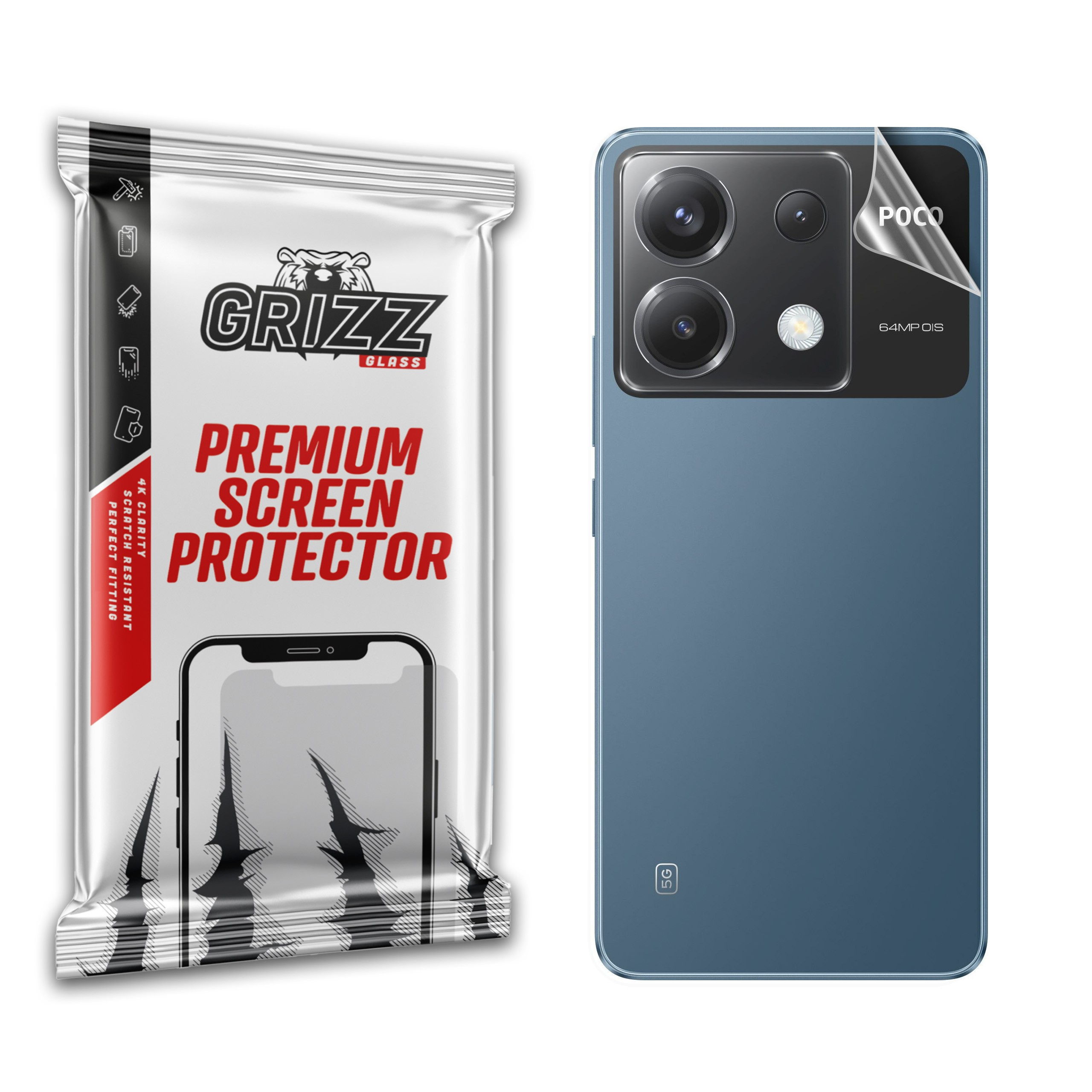 GrizzGlass SatinSkin Xiaomi Poco X6