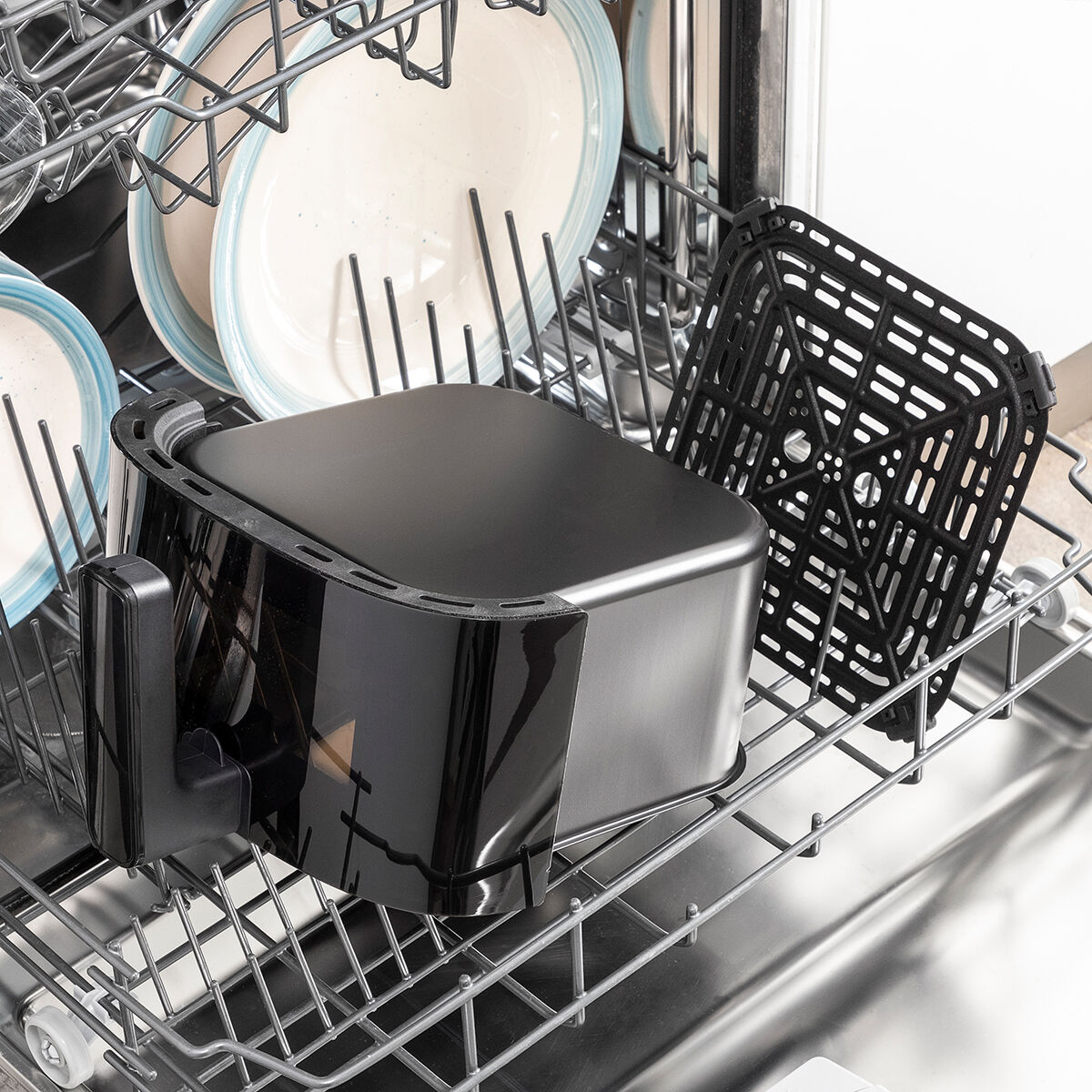 Oil-free Fryer with Weighing Scale InnovaGoods Fryinn Balance 5000 Black Stainless steel 1500 W 5 L Oil-free Fryer with Weighing Scale InnovaGoods Fryinn Balance 5000 Black Stainless steel 1500 W 5 L