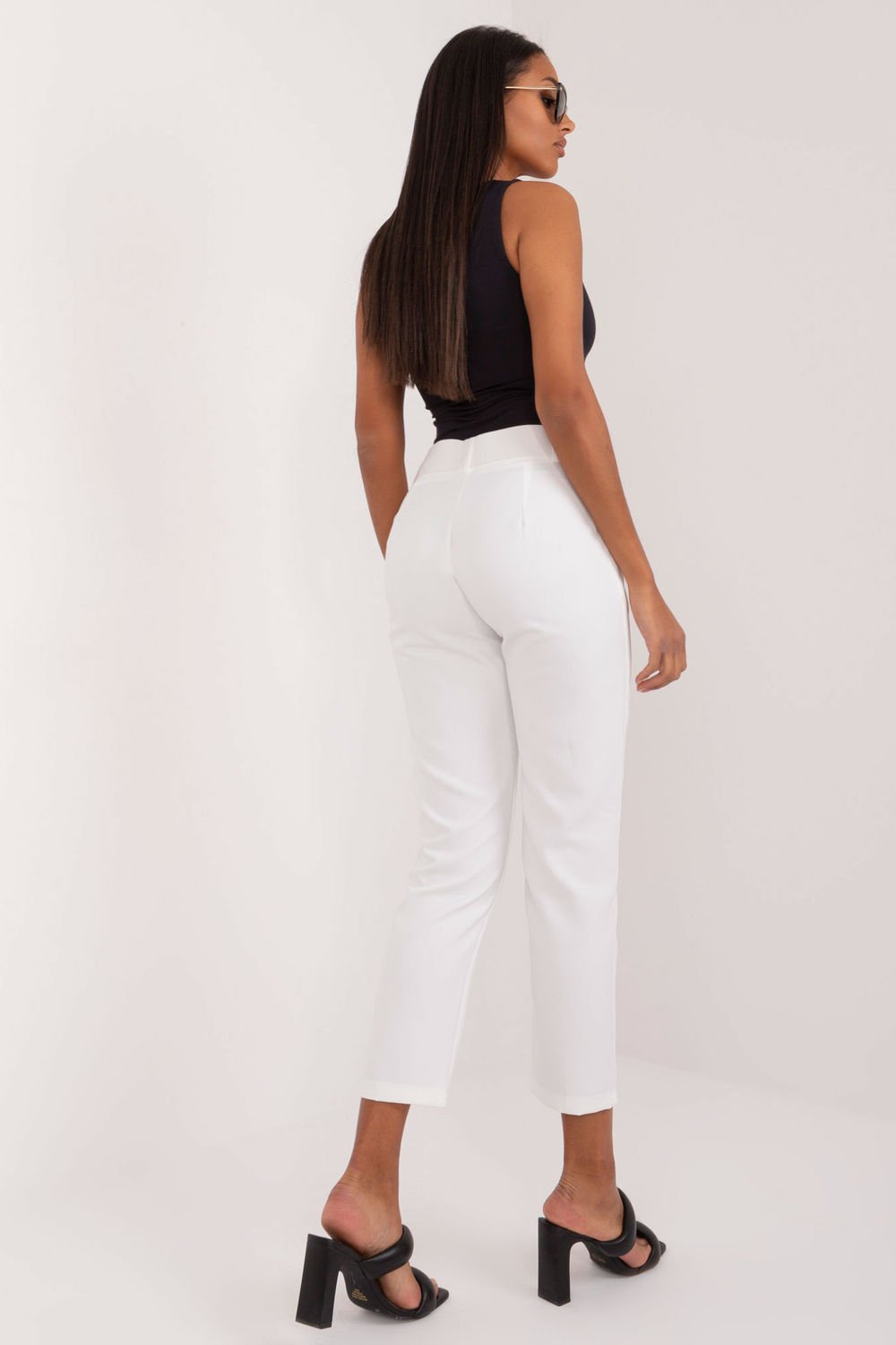  Women trousers model 197063 Och Bella  white