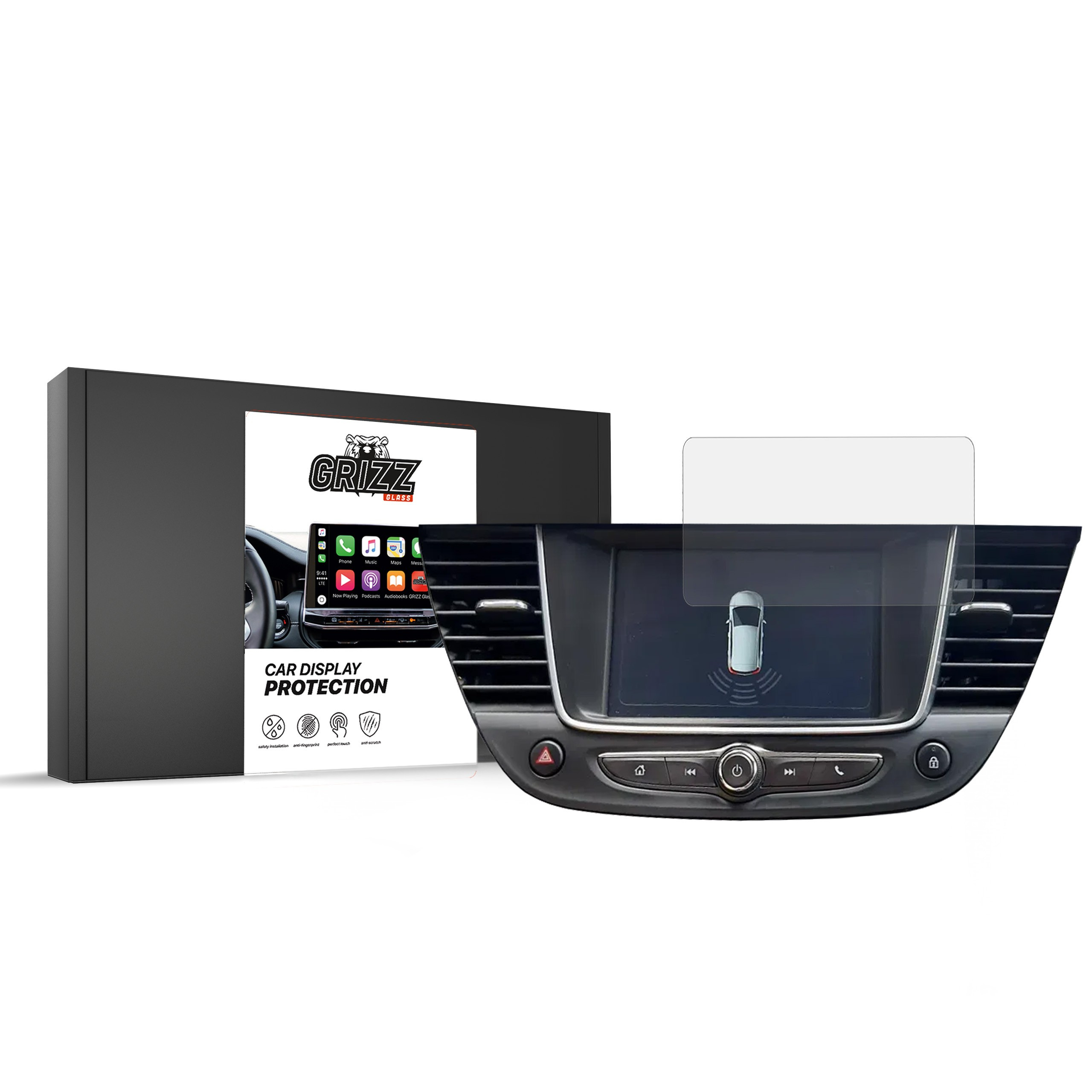 GrizzGlass CarDisplay Protection Opel Crossland 2017