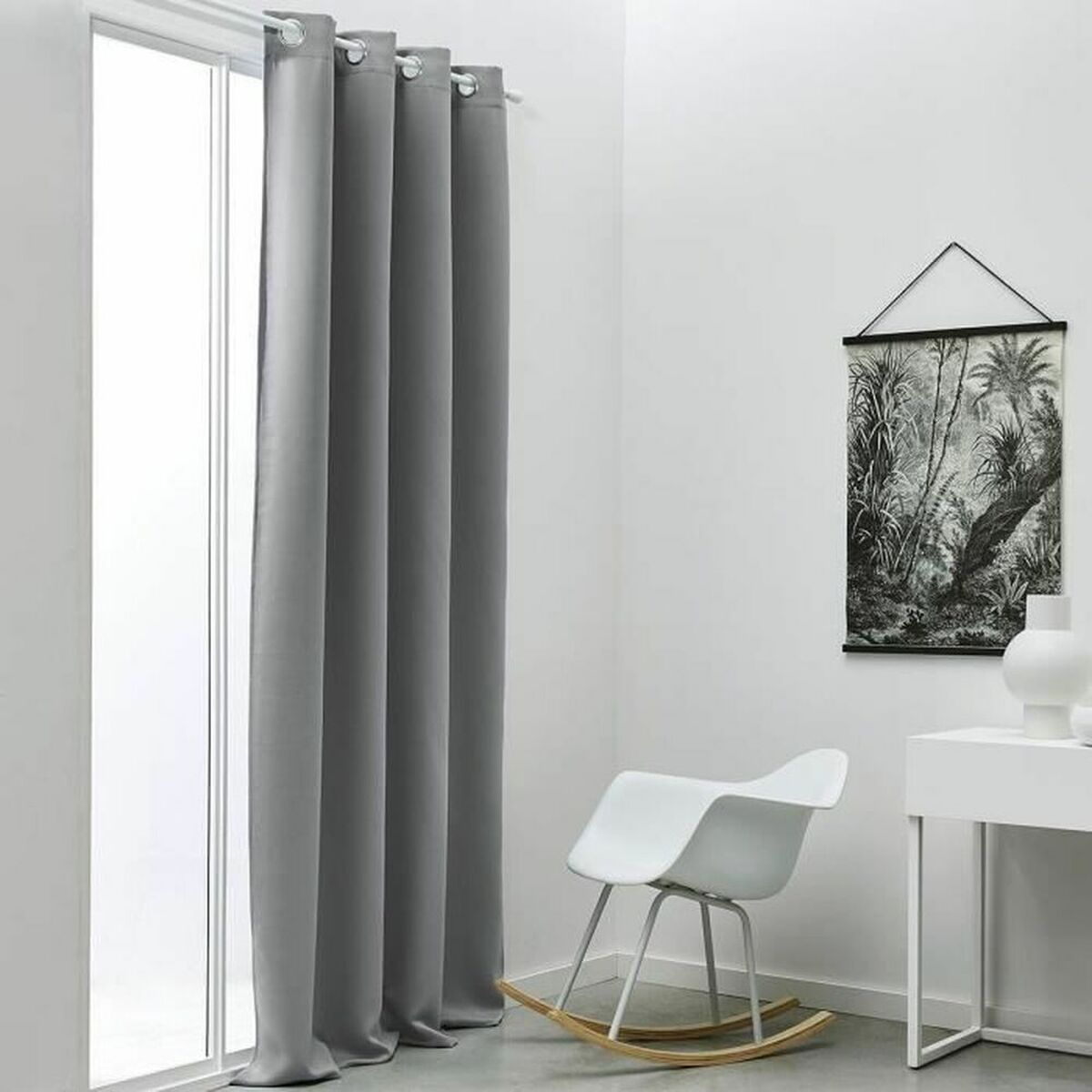 Curtain TODAY Steel Light grey 140 x 240 cm