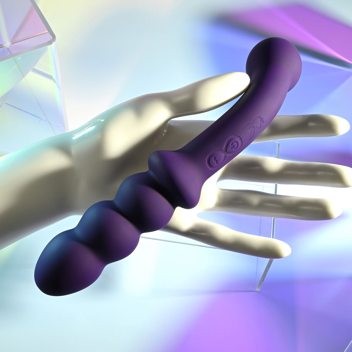 Cassini Anal Vibrator Black Playboy Purple Cassini Anal Vibrator Black Playboy Purple