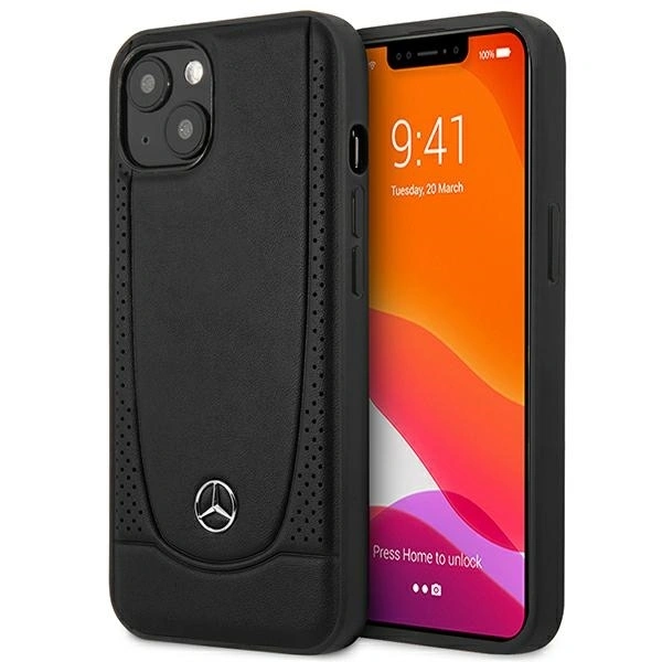 Mercedes MEHCP14MARMBK Apple iPhone 14 Plus / 15 Plus hardcase Leather Urban black