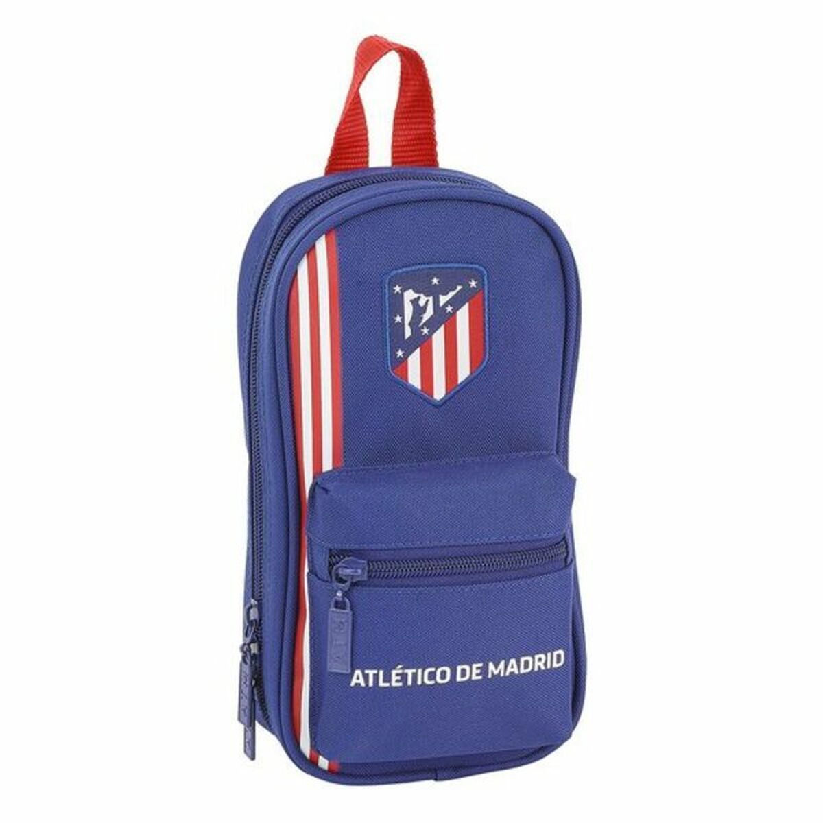 Rucksack mit Federtaschen Atlético Madrid Marineblau (33 Stücke)