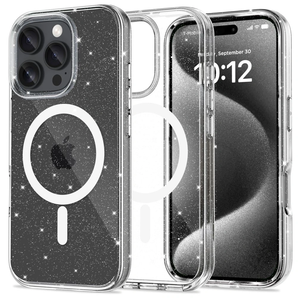 Tech-protect Flexair Hybrid MagSafe Apple iPhone 16 Pro Max Glitter Case