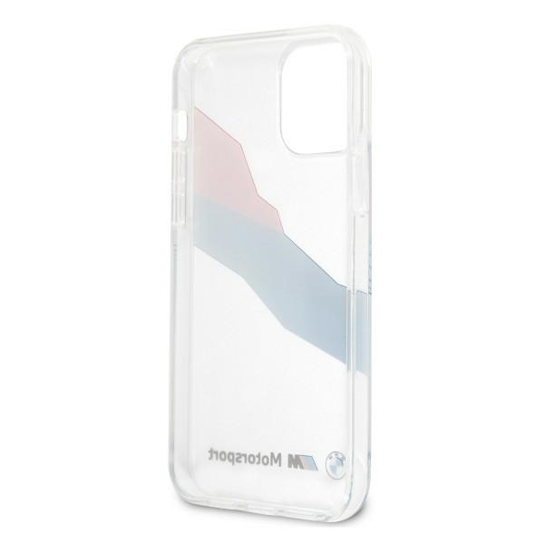 BMW BMHCP12LSKTGT Apple iPhone 12 Pro Max transparent hardcase Motorsport Tricolor