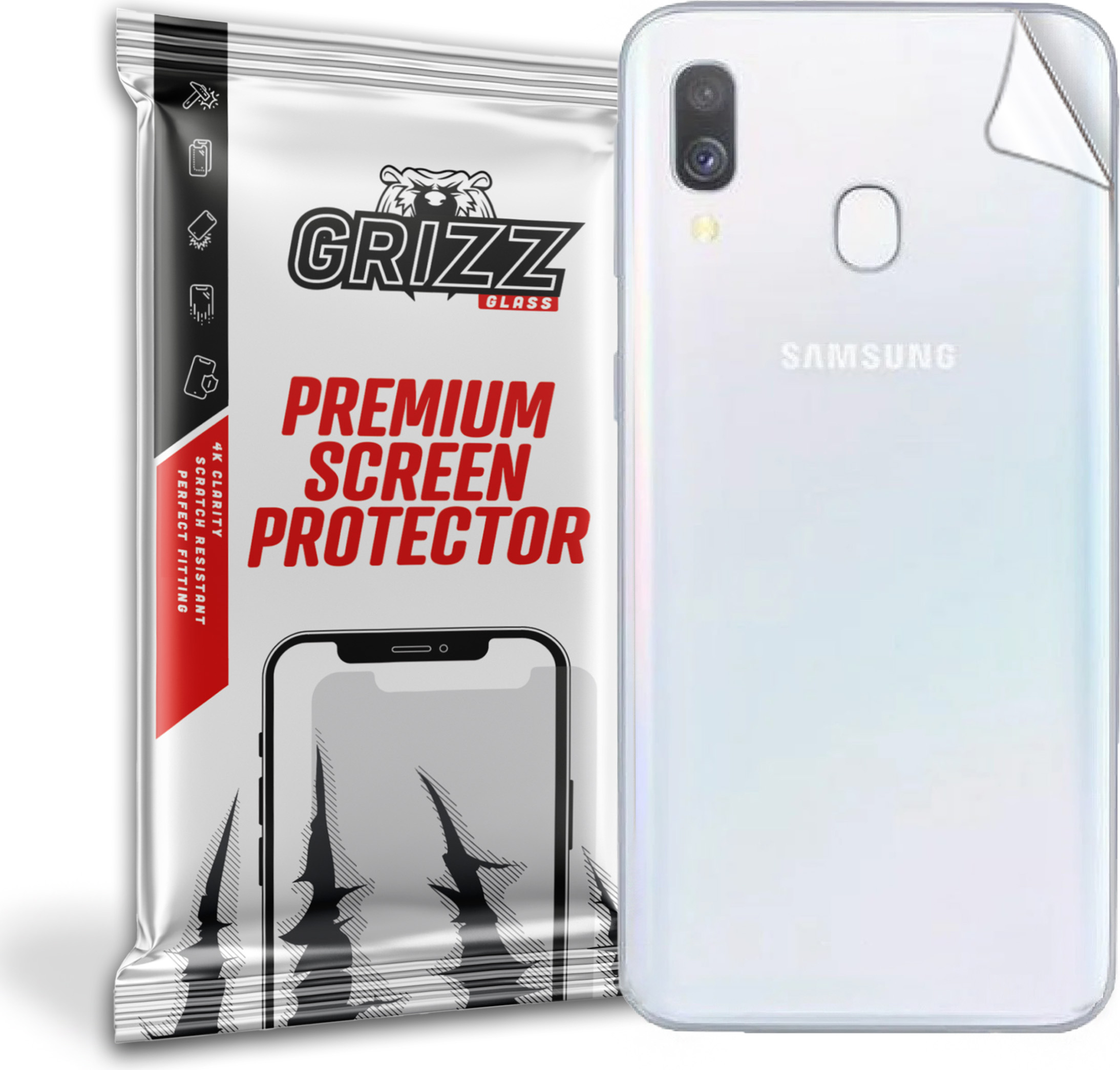 GrizzGlass SatinSkin Samsung Galaxy A40