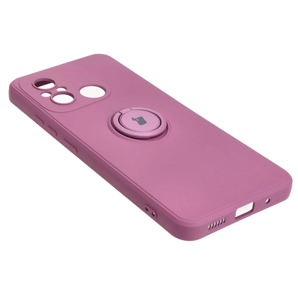 Bizon Case Silicone Ring Sq Xiaomi Redmi 12C dark purple