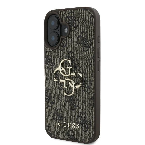 Case Guess GUHCP16S4GMGBR Apple iPhone 16 hardcase 4G Big Logo brown