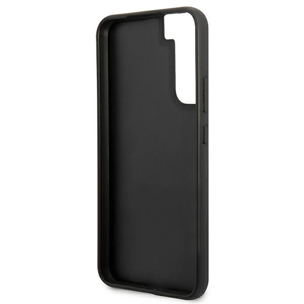 Guess GUHCS22SG4GFGR Samsung Galaxy S22 grey hard case 4G Metal Gold Logo