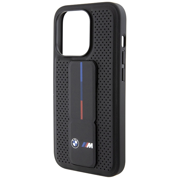 BMW BMHCP15LGSPPRK Apple iPhone 15 Pro hardcase Grip Stand Smooth & Perforated black