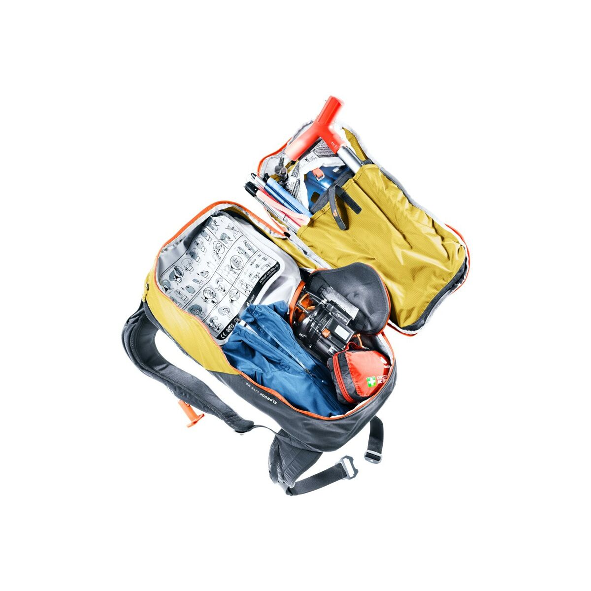 Mountain Backpack Deuter Alproof Lite 22 Yellow Grey Orange 22 L Mountain Backpack Deuter Alproof Lite 22 Yellow Grey Orange 22 L