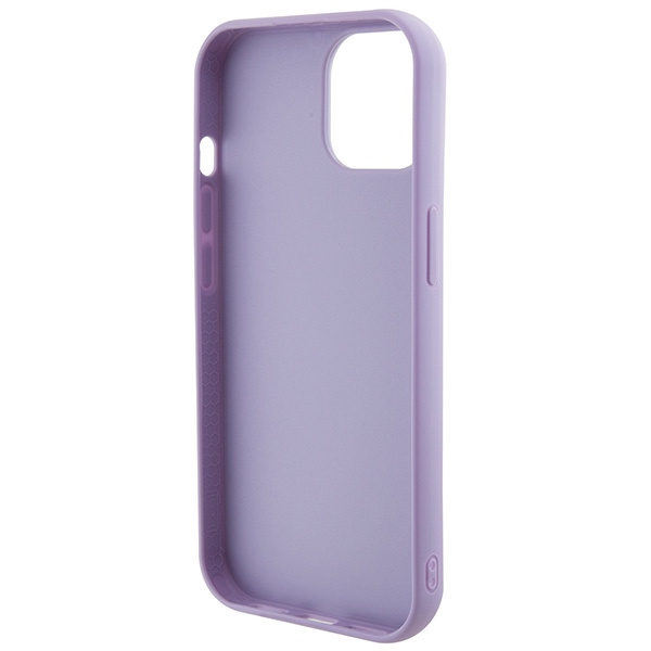 Guess GUHCP15SPSFDGSU Apple iPhone 15 hardcase Sequin Script Metal purple