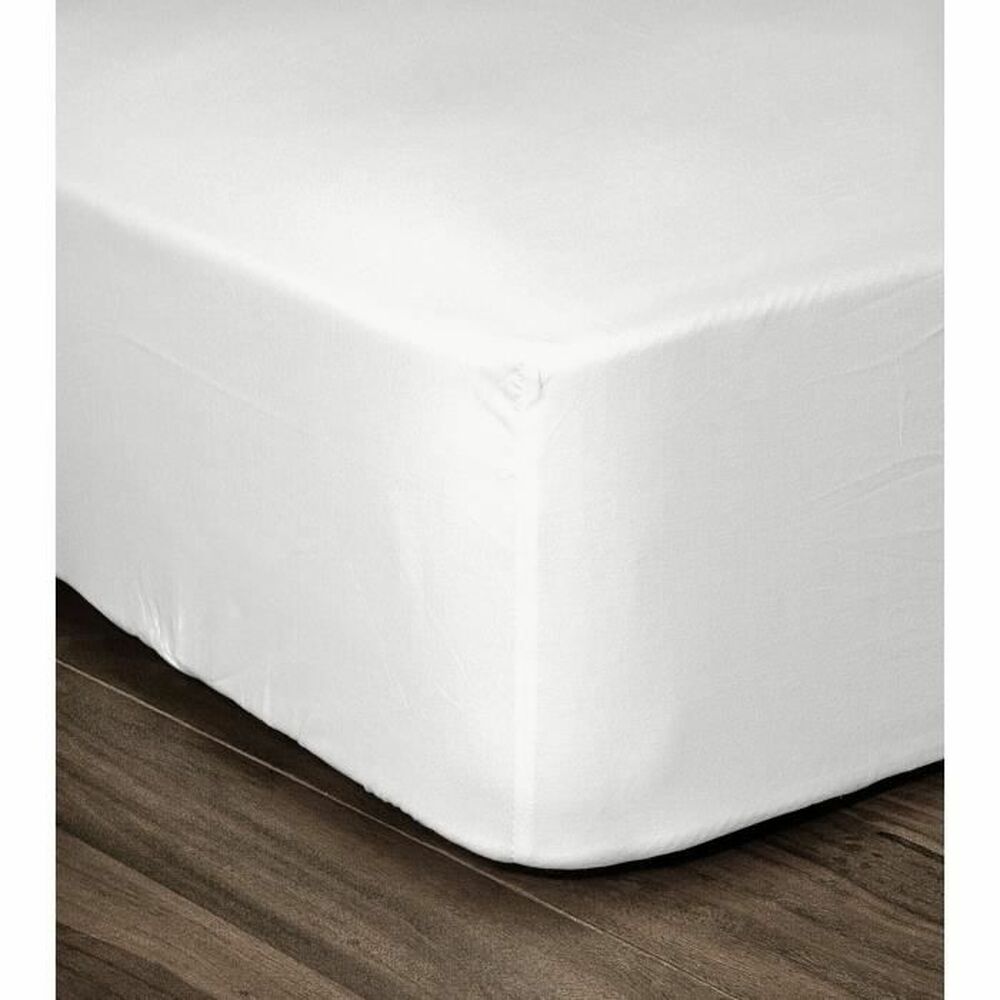 Fitted sheet Lovely Home White 160 x 200 cm