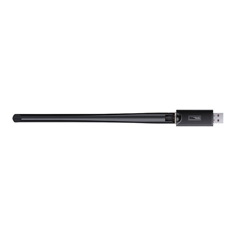 Baseus FastJoy 650Mbps WiFi adapter with antenna black