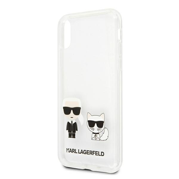 Karl Lagerfeld KLHCPXCKTR Apple iPhone X/XS hardcase Transparent Karl & Choupette