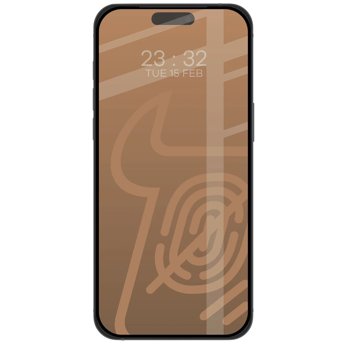 Matowe szkło hartowane Bizon Glass Matte do Apple iPhone 17 Pro, czarna ramka