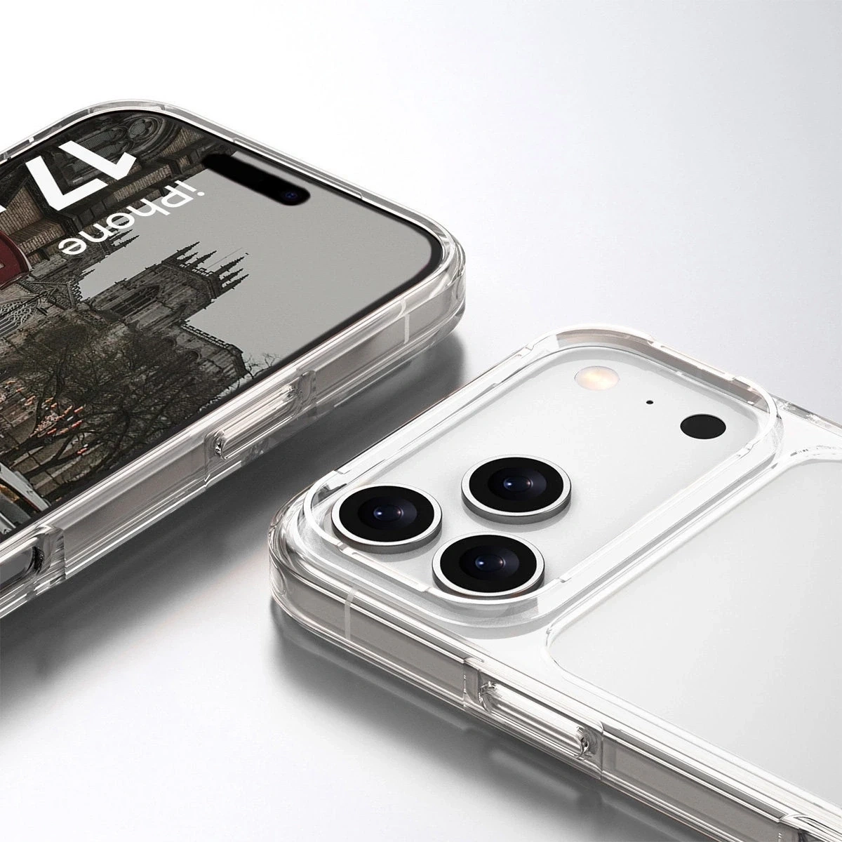 Etui Bizon Case Halo do Apple iPhone 17 Pro przezroczyste