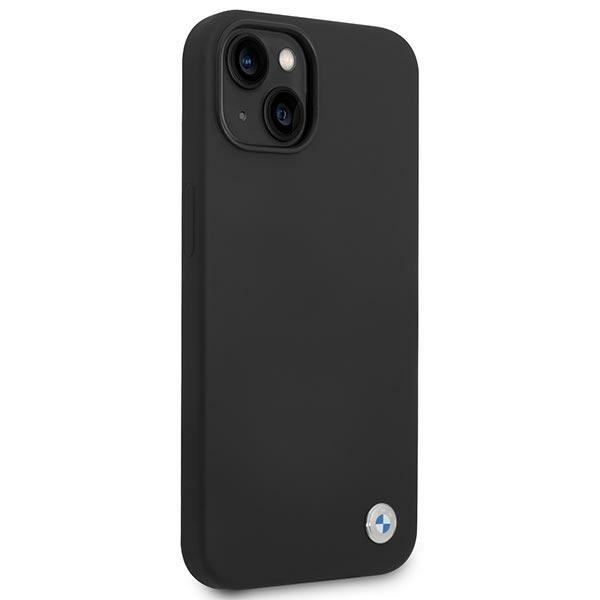 BMW BMHCP14MSILBK Apple iPhone 14 Plus black Silicone Metal Logo