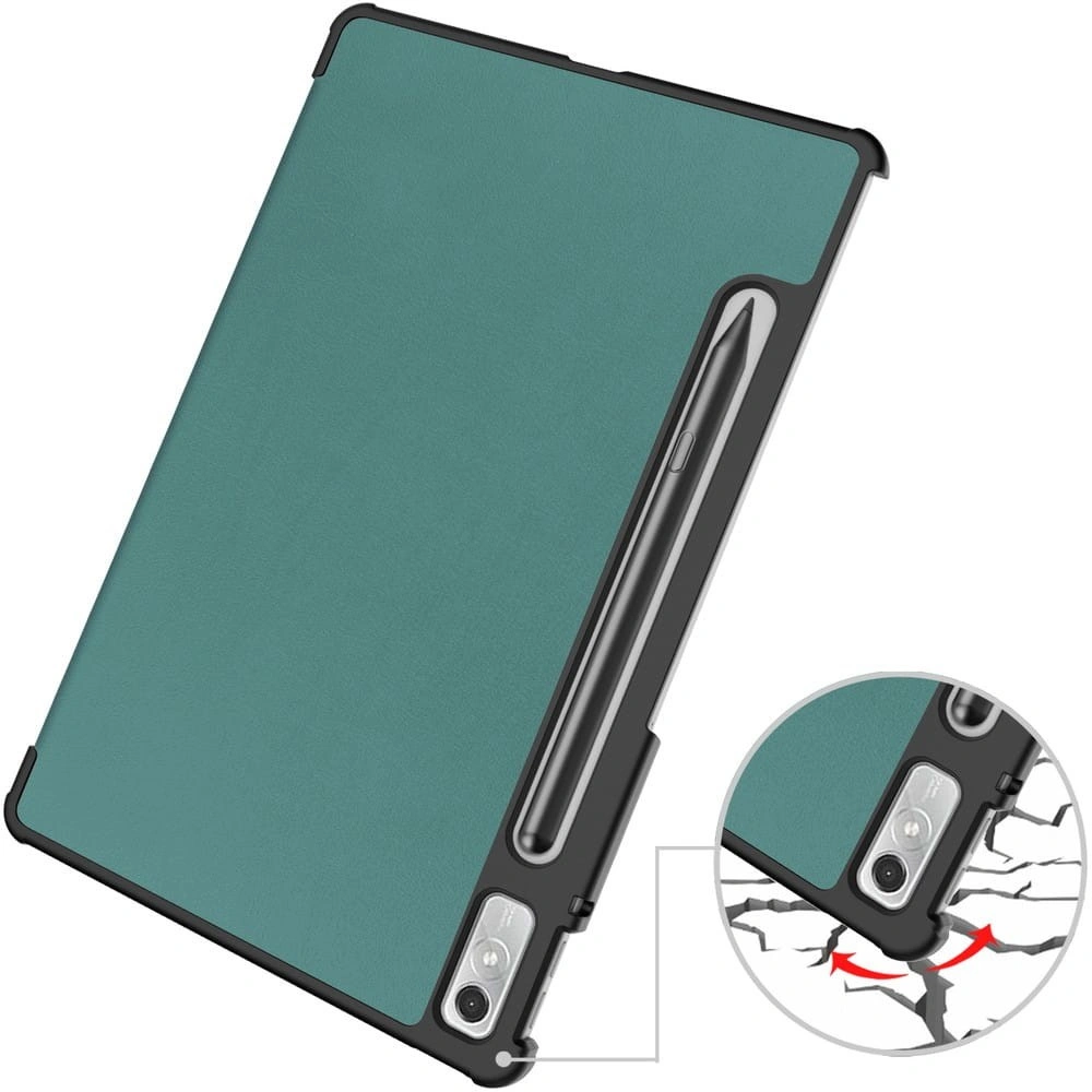 Bizon Case Tab Croc Lenovo Xiaoxin Pad Pro 2022 / P11 Pro Gen 2 dark green