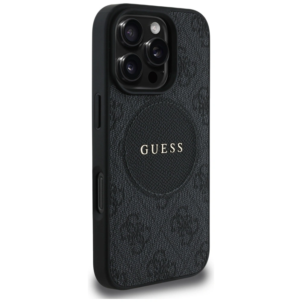 Guess 4G Circle Classic Logo MagSafe Apple iPhone 16 Pro black