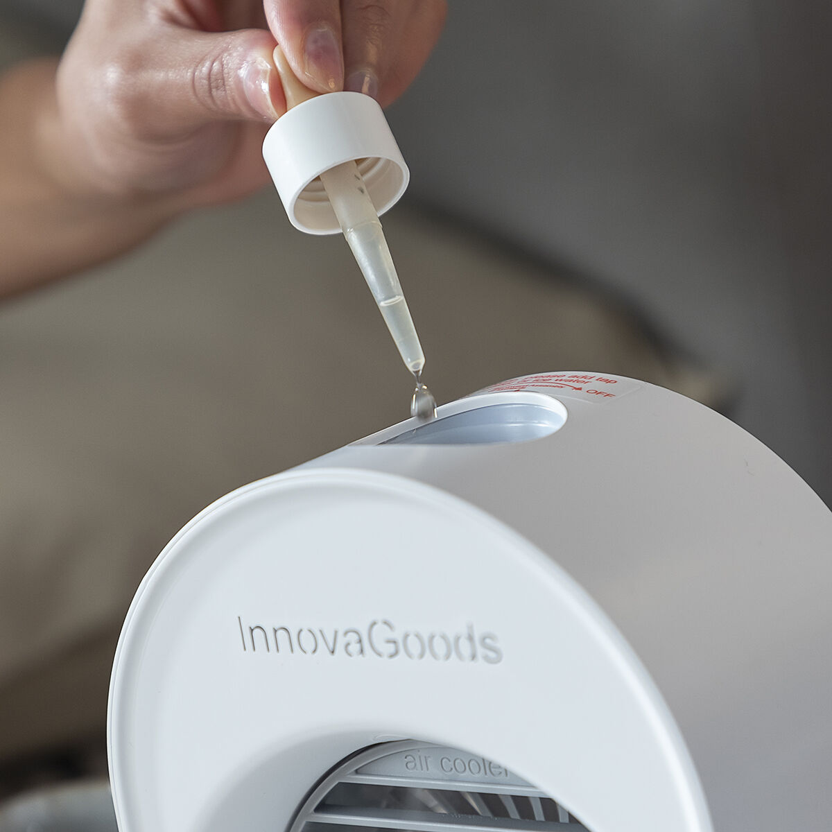 Mini Ultrasound Air Cooler-Humidifier with LED Koolizer InnovaGoods Mini Ultrasound Air Cooler-Humidifier with LED Koolizer InnovaGoods