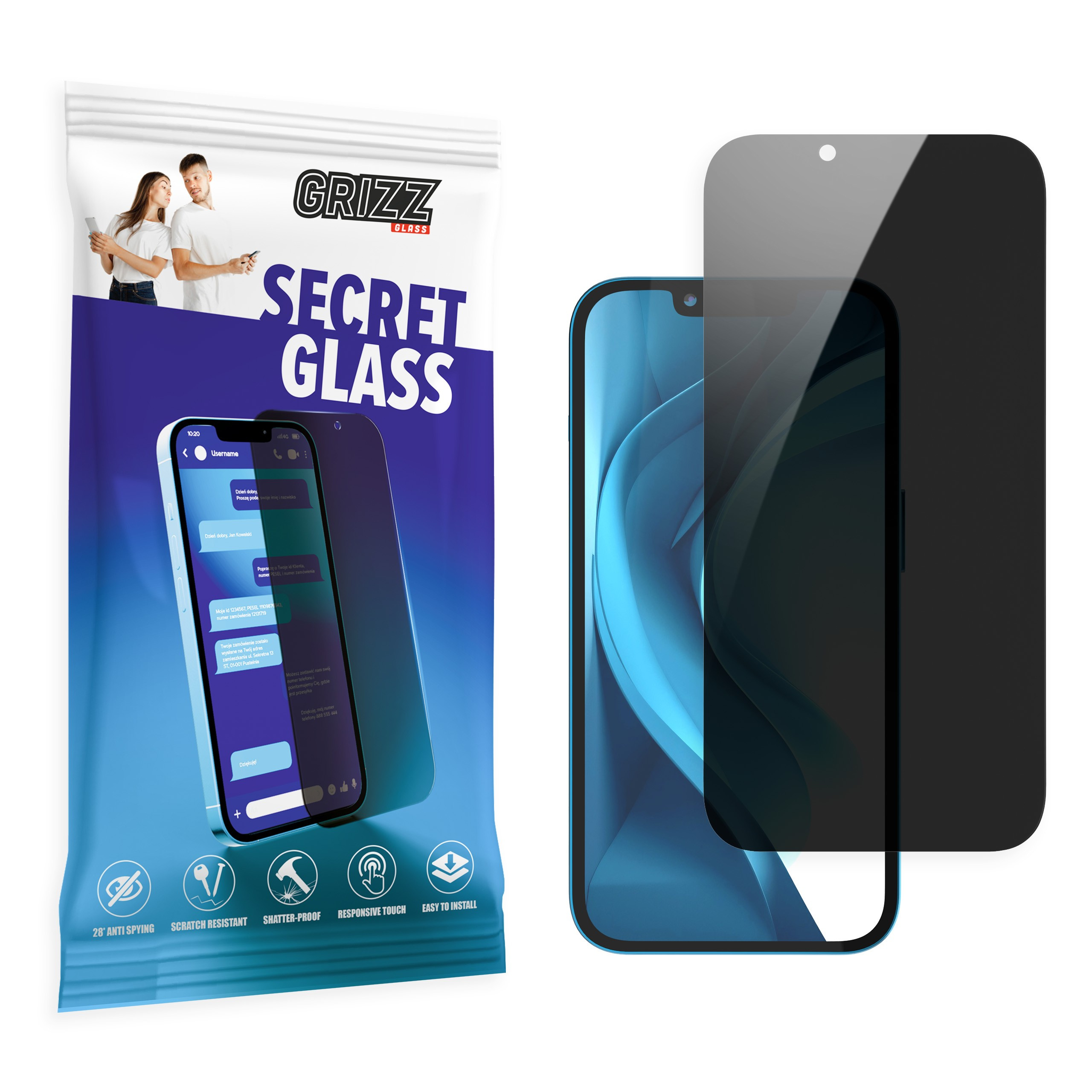 GrizzGlass SecretGlass LG K62+