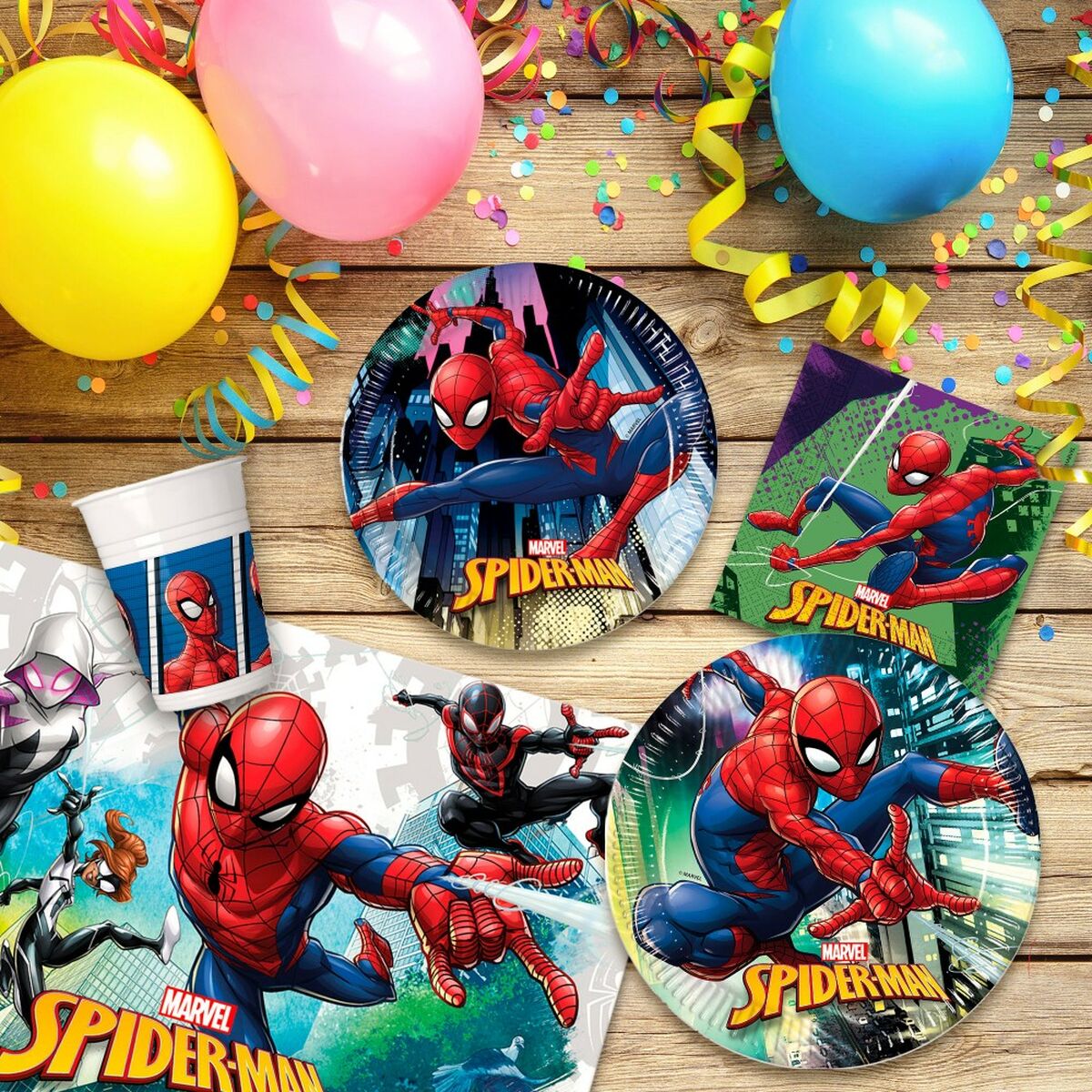 zestaw do organizacji party Spiderman 66 Części
