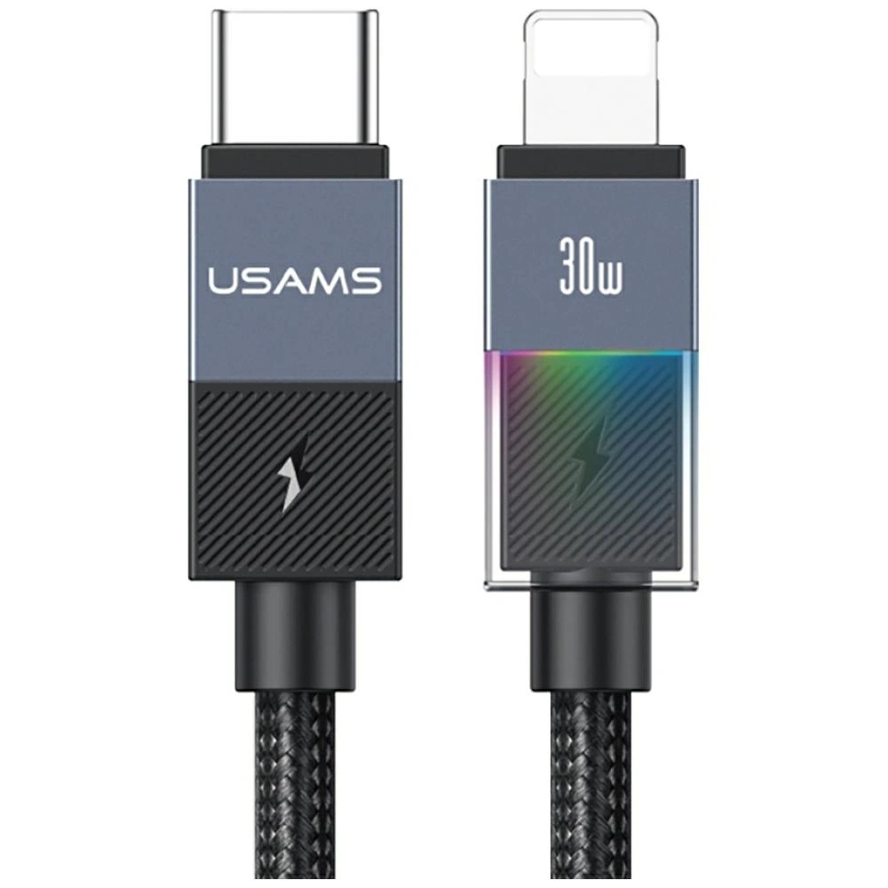 Kabel USAMS SJ776 PD 30W USB-C / Lightning 1.2m tarnish