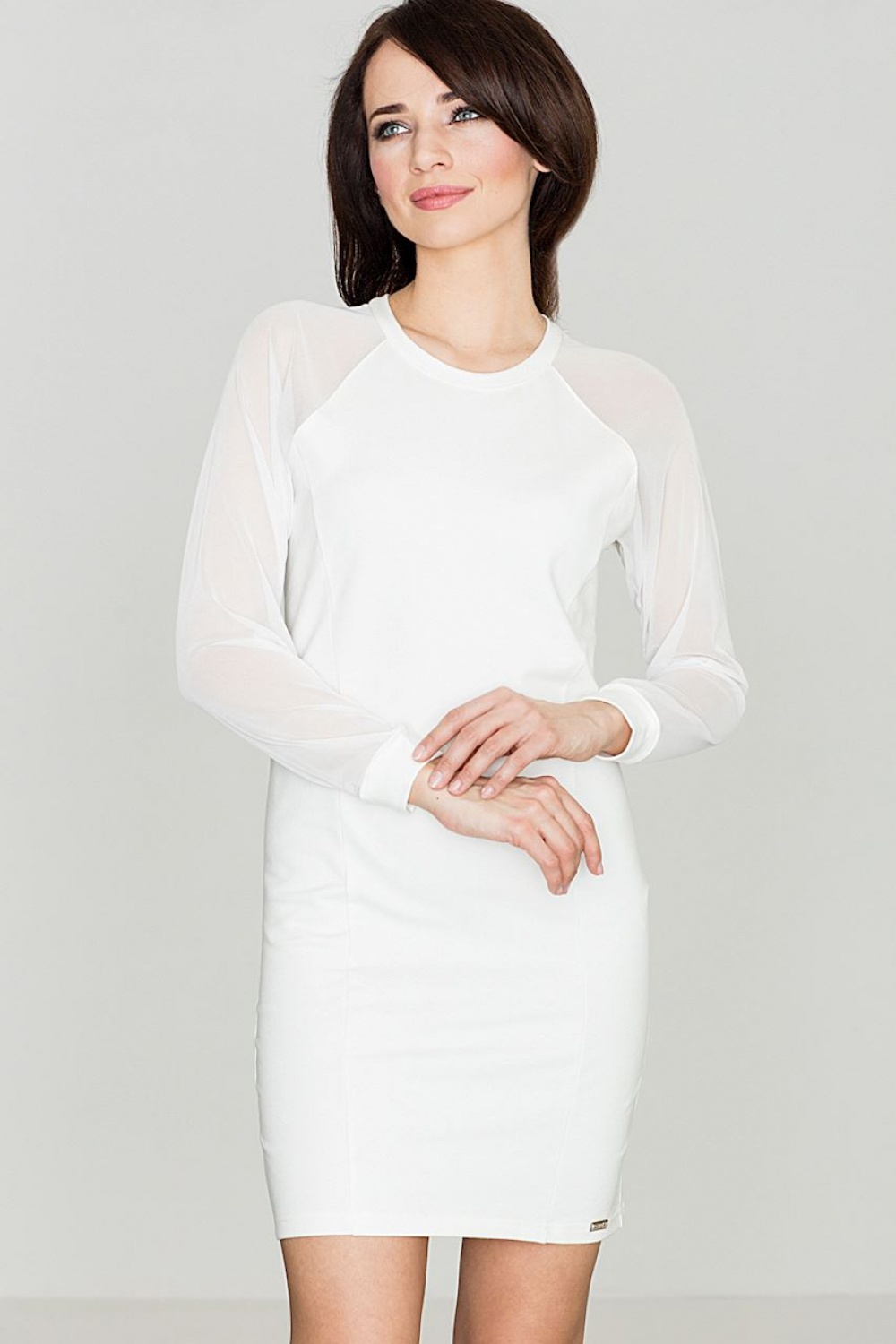  Short dress model 119330 Lenitif  beige