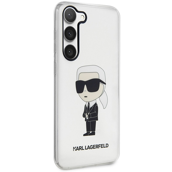 Karl Lagerfeld KLHCS23MHNIKTCT Samsung Galaxy S23+ Plus transparent hardcase Ikonik Karl Lagerfeld