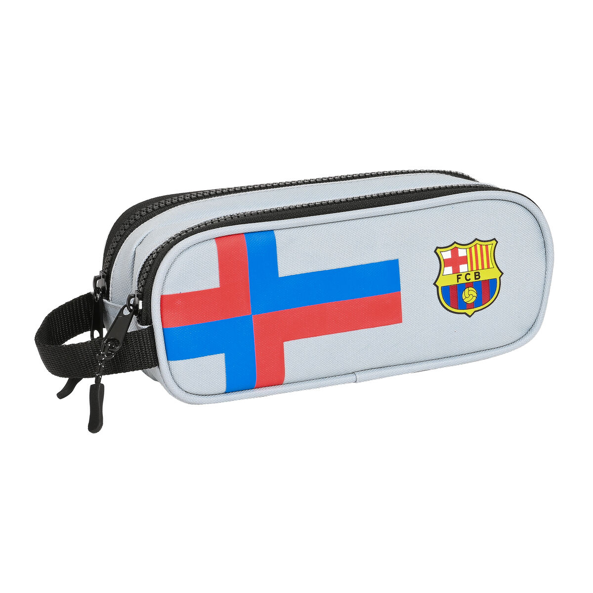 Double Carry-all F.C. Barcelona Grey (21 x 8 x 6 cm)