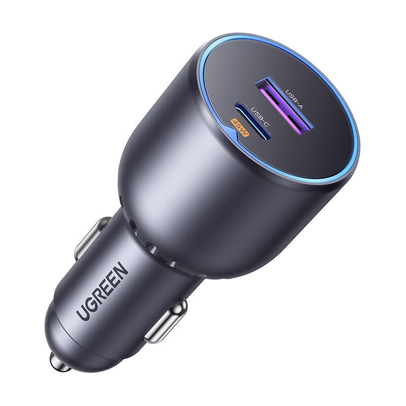 UGREEN EC701 USB-A, USB-C, 63W car charger black