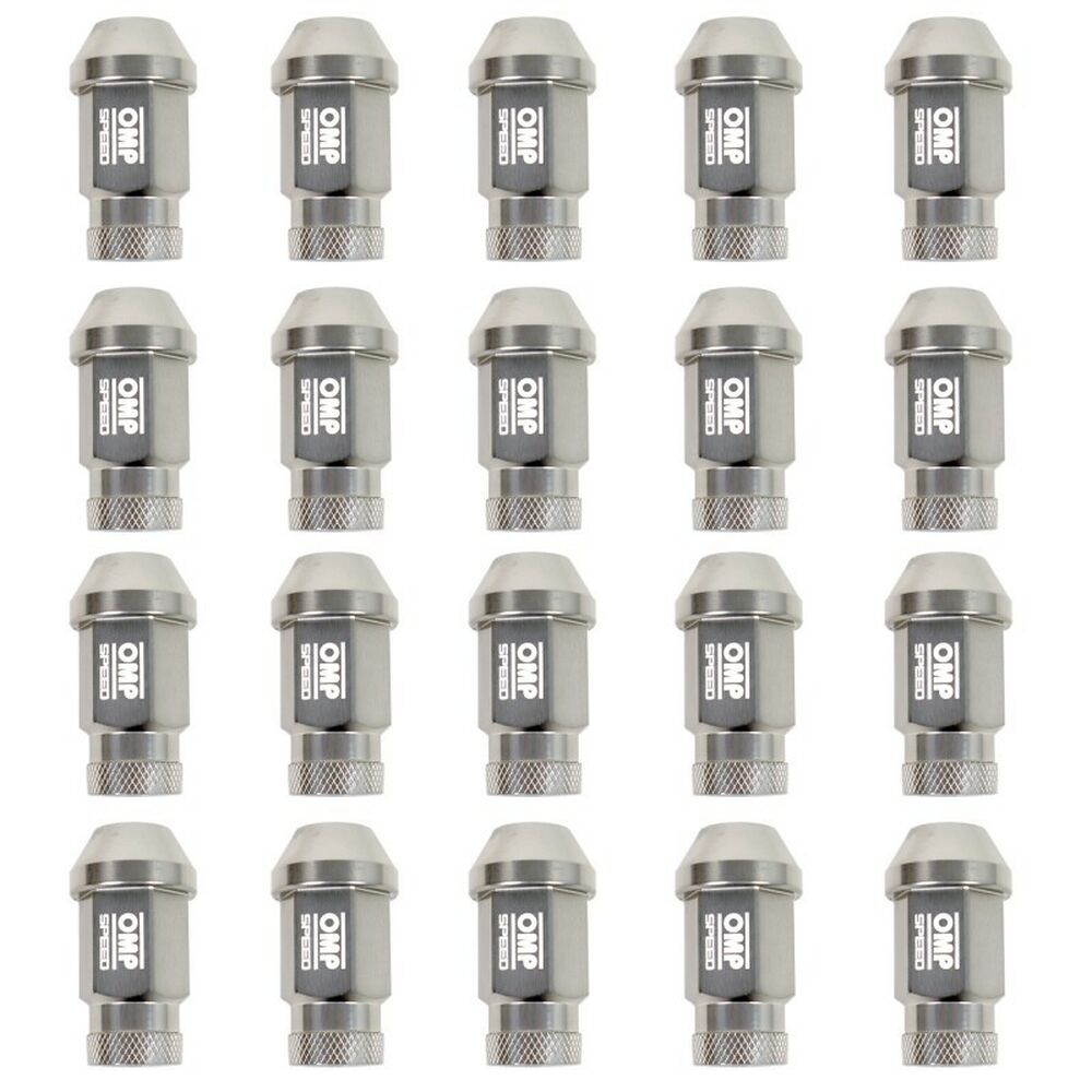 Set Nuts OMP 7075 Anthracite 20 uds M14 x 1,25