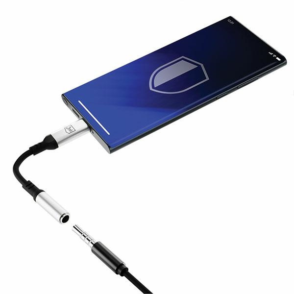 3MK Audio Adapter USB-C/mini jack 3,5 mm black