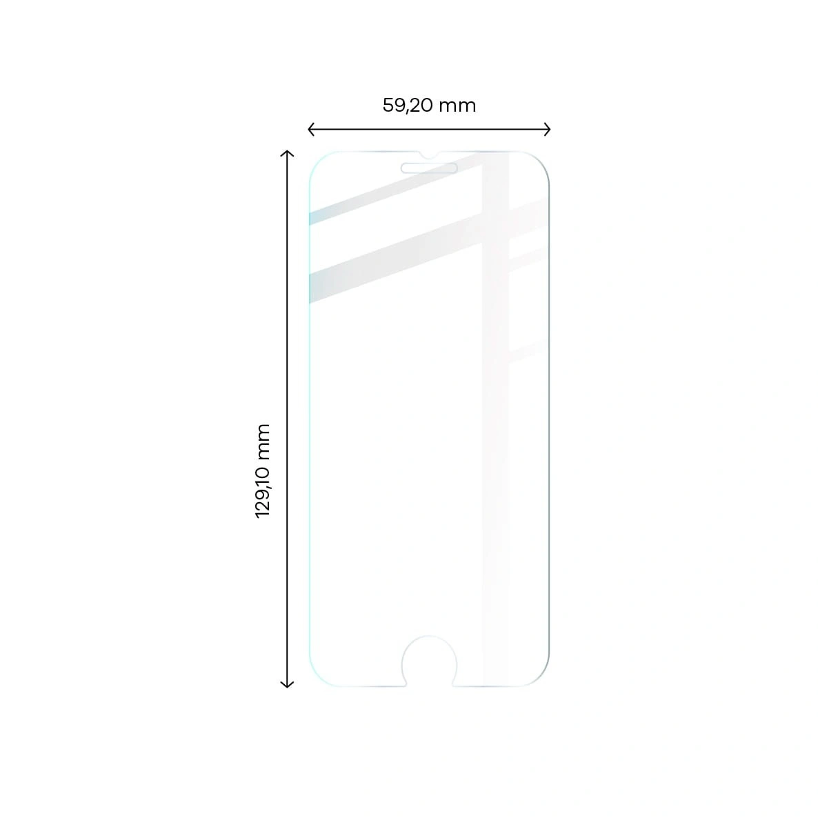 Bizon Glass Clear tempered glass - 3 pcs. + lens glass Apple iPhone SE 2022/2020 8/7