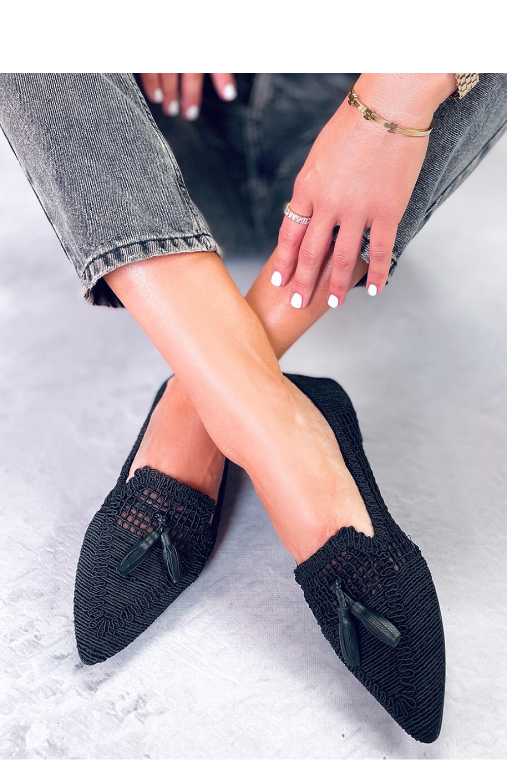 Ballet flats model 176018 Inello black Ladies