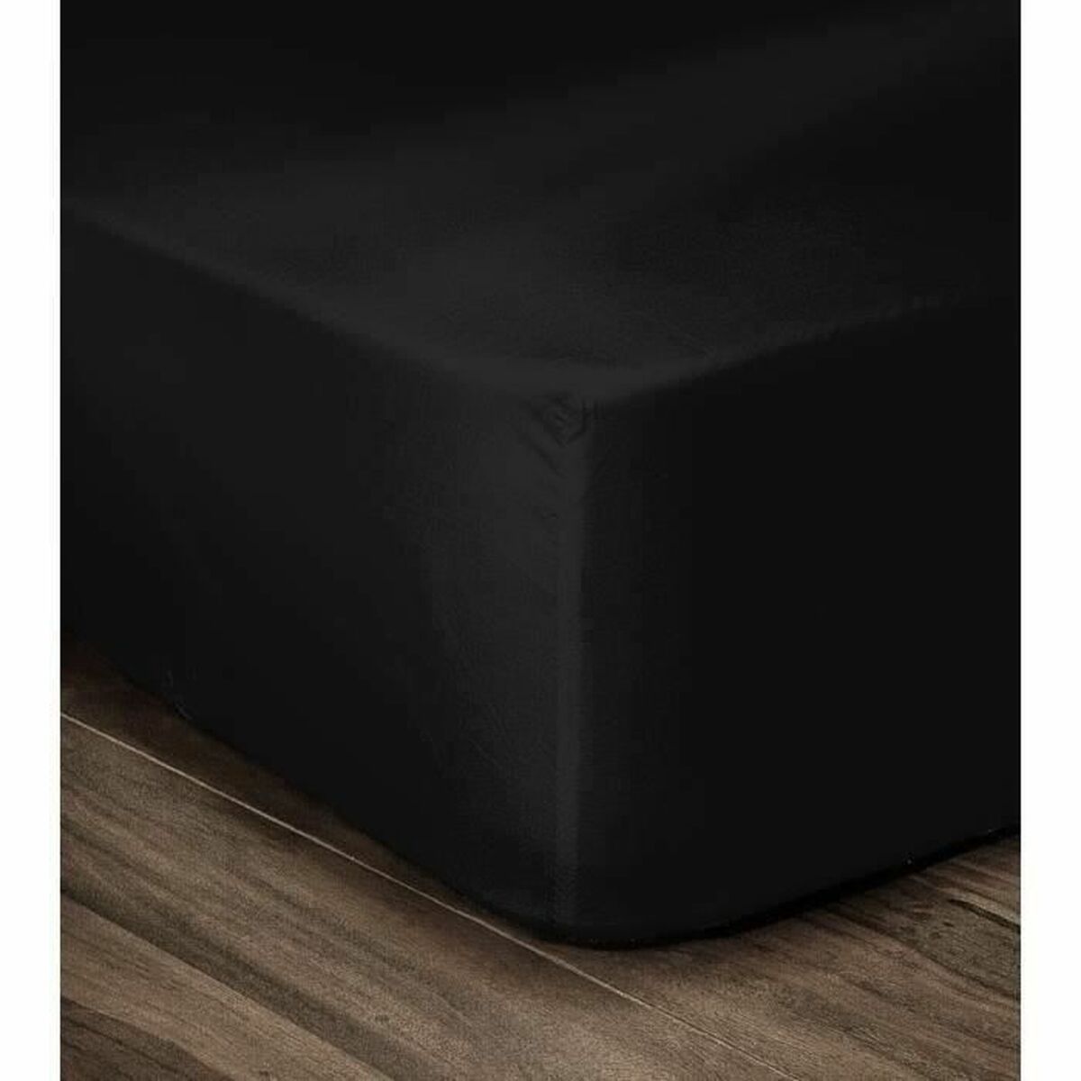 Fitted sheet Lovely Home Black 140 x 190 cm