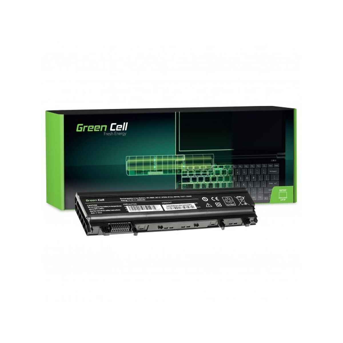 Notebook Battery Green Cell DE80 Black 4400 mAh
