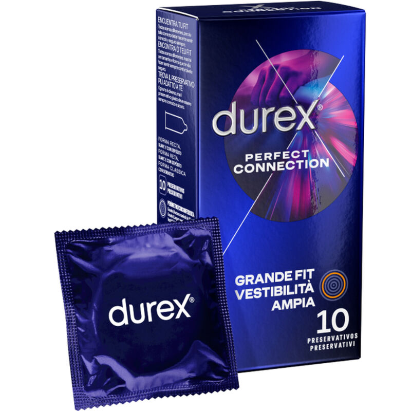 DUREX - PERFECT CONNECTION SILICONE EXTRA LUBRIFICATION 10 UNITS